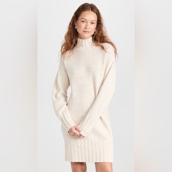 NAADAM Dresses & Skirts - NAADAM Marled Cashmere Turtleneck Tunic Dress 90%  wool/10% cashmere